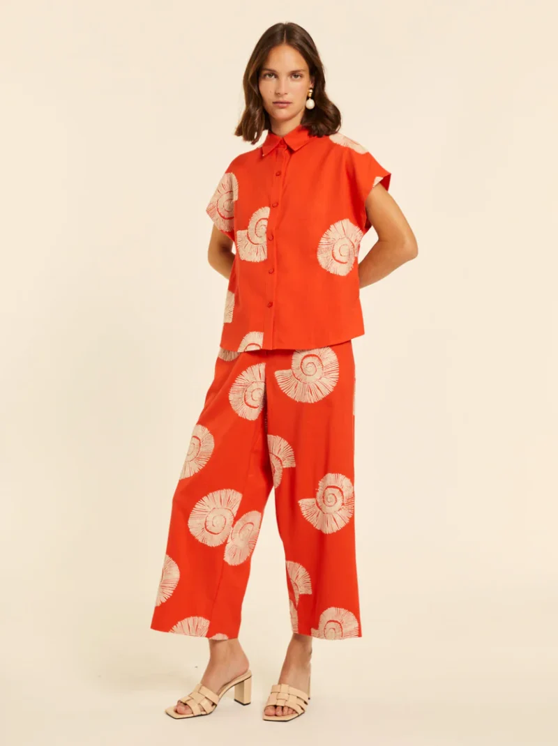 CAMISA CON BORDADOS CARACOLA