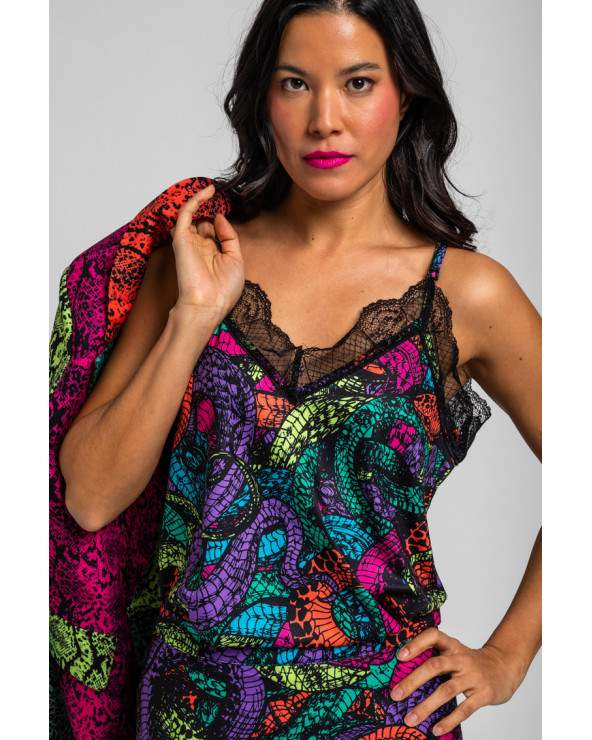 BLUSA LENCERA DE SERPIENTE