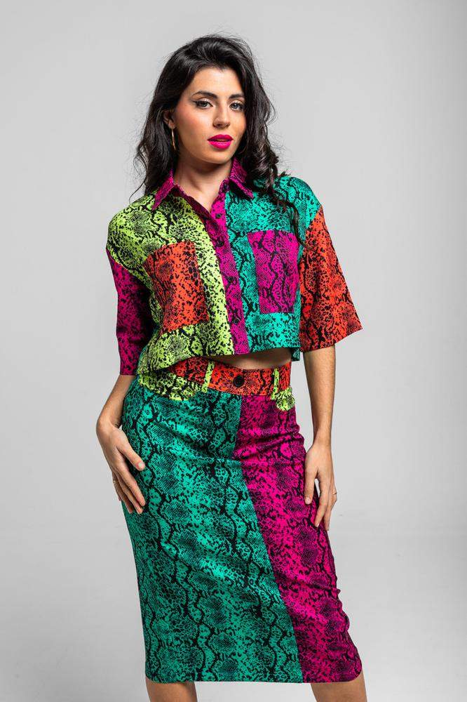 CAMISA SERPIENTE MIX ANIMAL