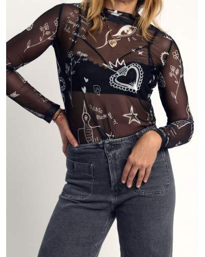 CAMISETA TUL  POEMAS  AIRE RETRO