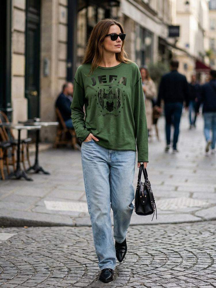 CAMISETA VERDE  JEFA 
