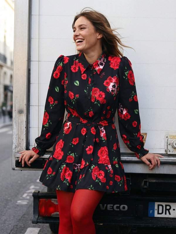 VESTIDO ROSAS