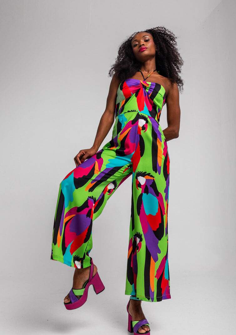 Mono Halter verde de loros - Al Loro