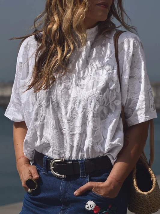 CAMISA CHICA BLANCA ESPIRITU HIPPIE