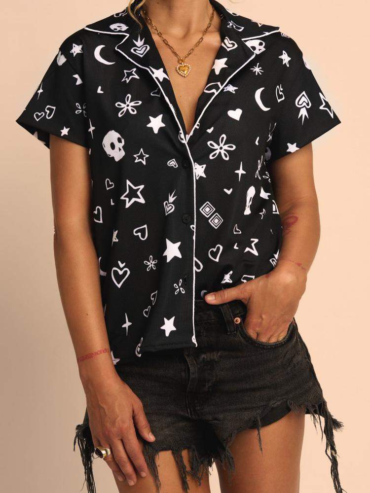 CAMISA NEGRA  BANDANA 