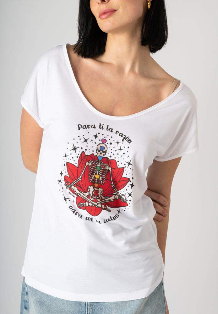 CAMISETA CHAKRAS ESQUELETO