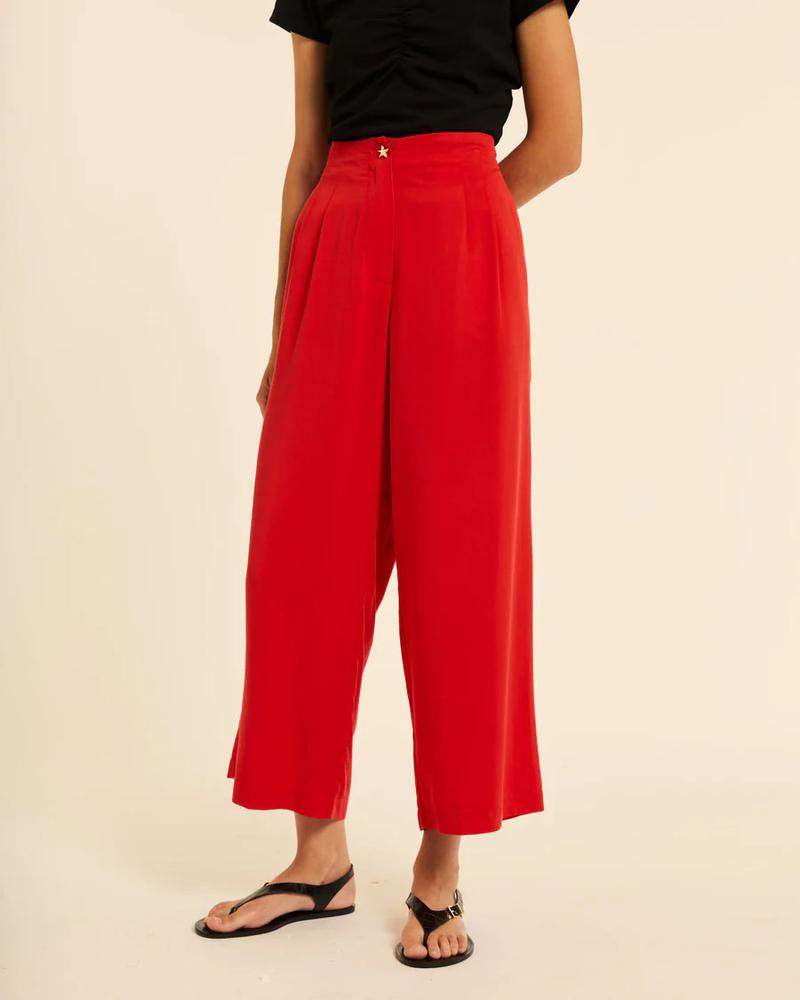 Culote con pinzas rojo