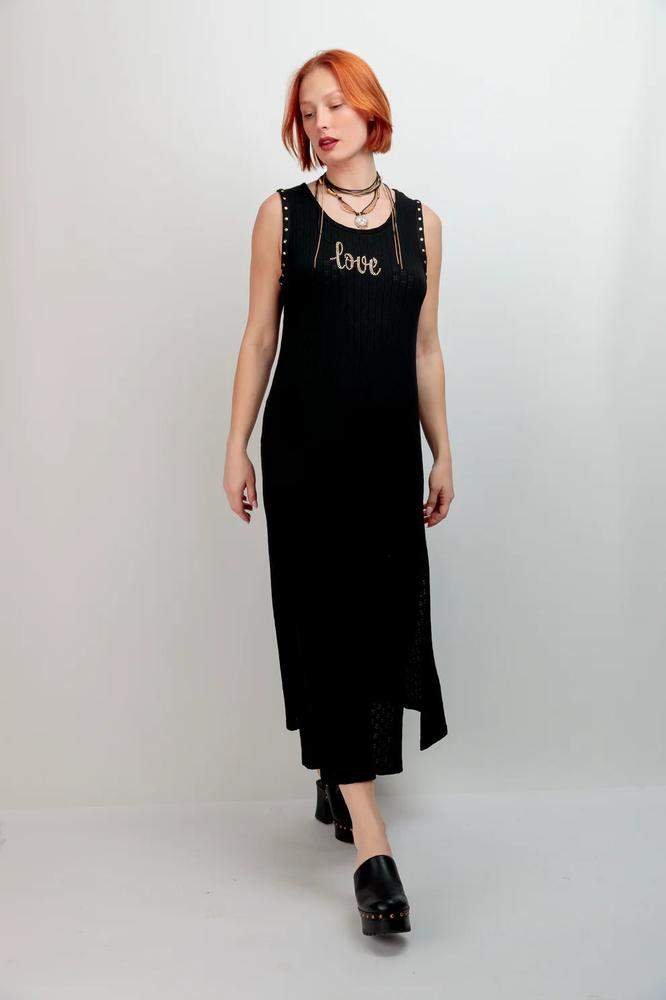 Vestido Punto Calado Love