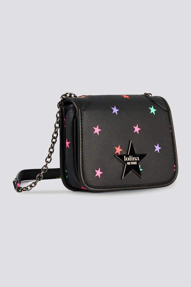 Bolso pequeño bandolera con asa de cadena y estrel