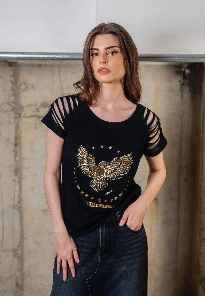 Camiseta Águila lentejuelas