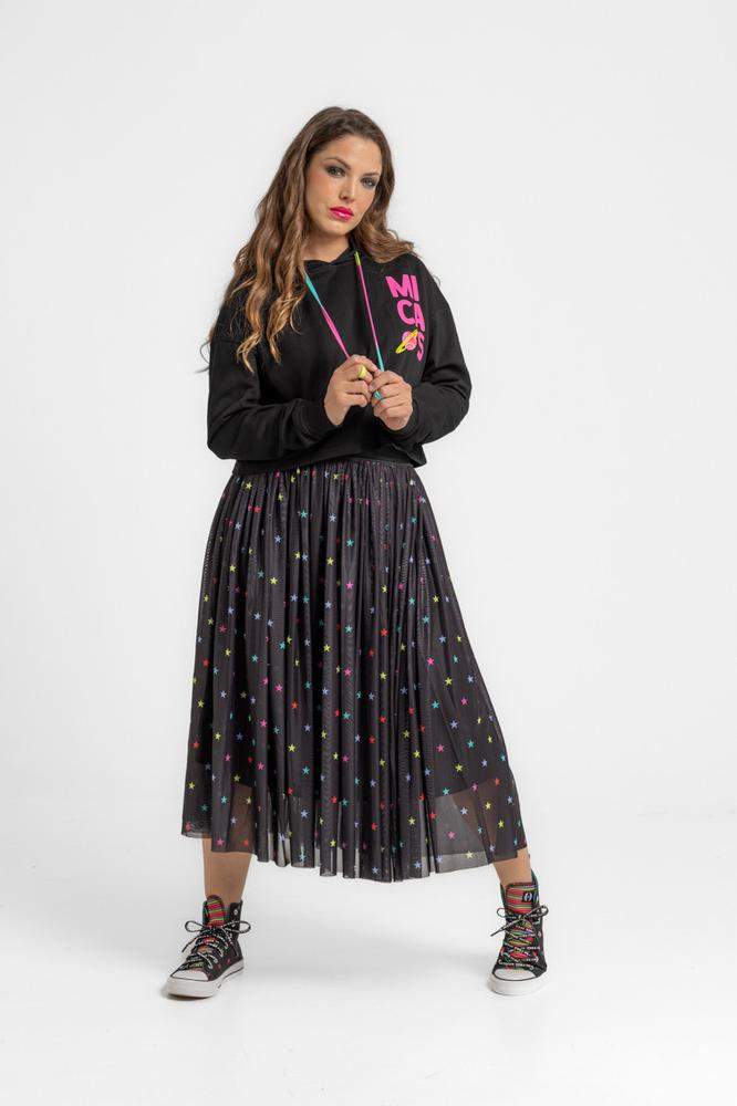 Falda midi de tul con volumen - STARS