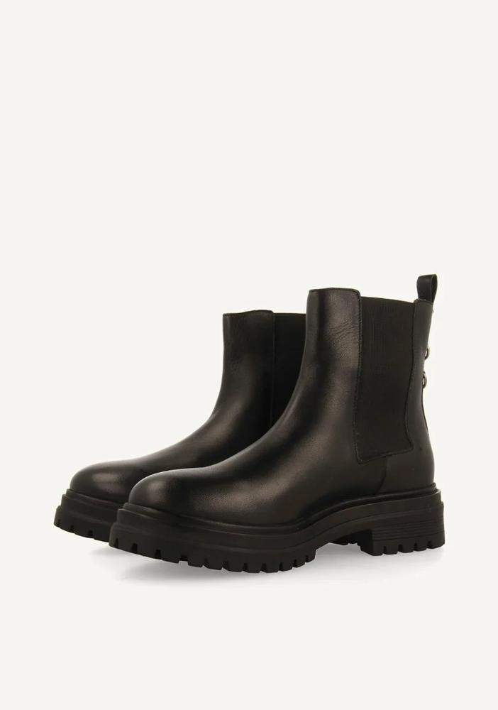 LEATHER TRACK TYPE BOOTS VARICK