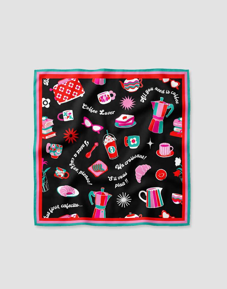 Pañuelo 55x55 - All you need is coffee