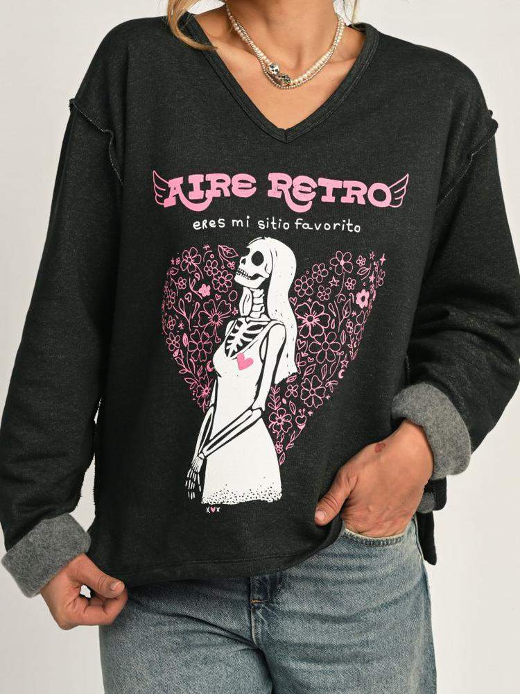 SUDADERA GRIS   MI SITIO FAVORITO 