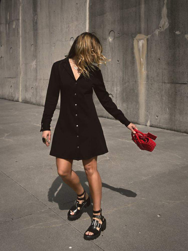 VESTIDO  ROCK & CHIC  NEGRO