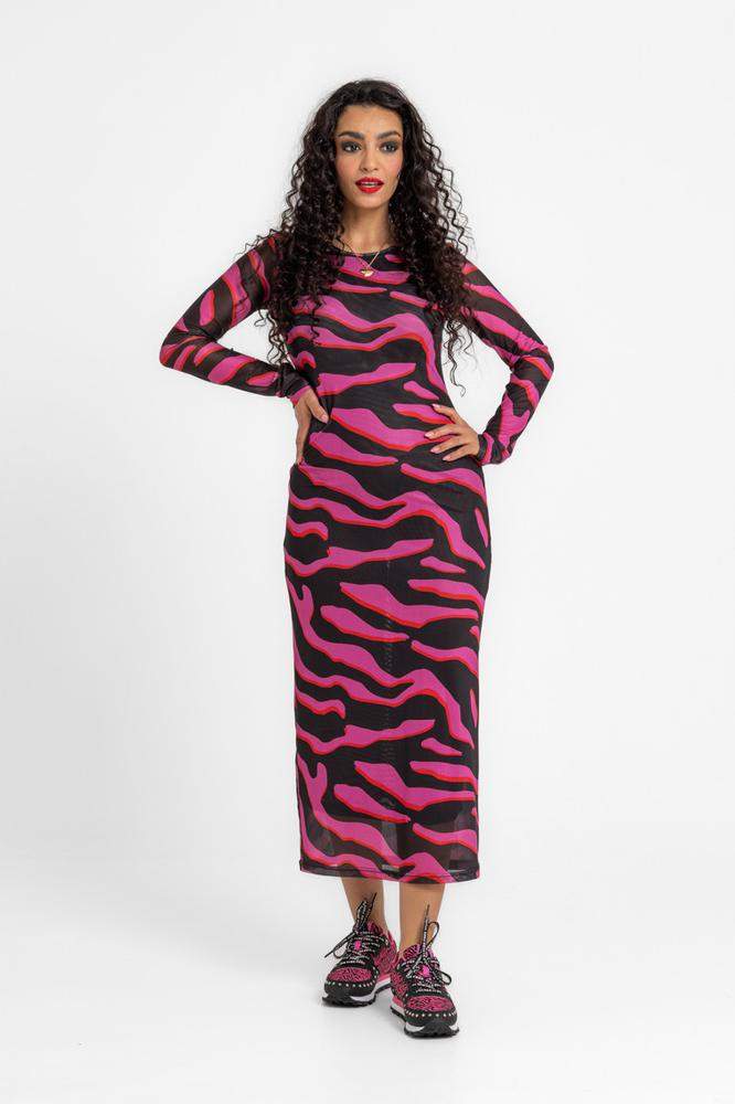 Vestido tul entallado midi - Fem Rex