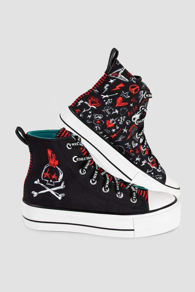 Zapatilla alta de loneta - ROCK AND ROLL